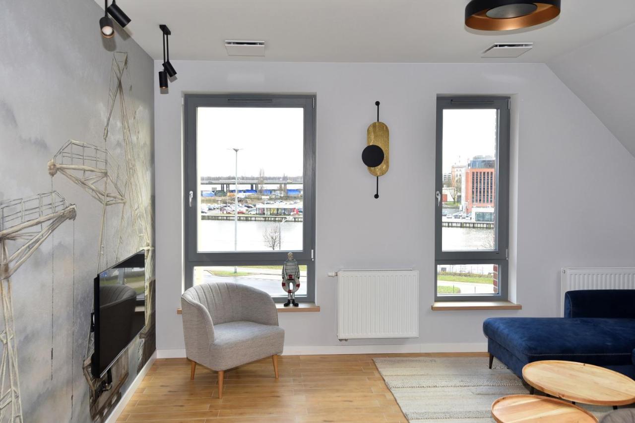 River'S Touch Apartament Grand Z Widokiem Na Odre Szczecin Exterior foto